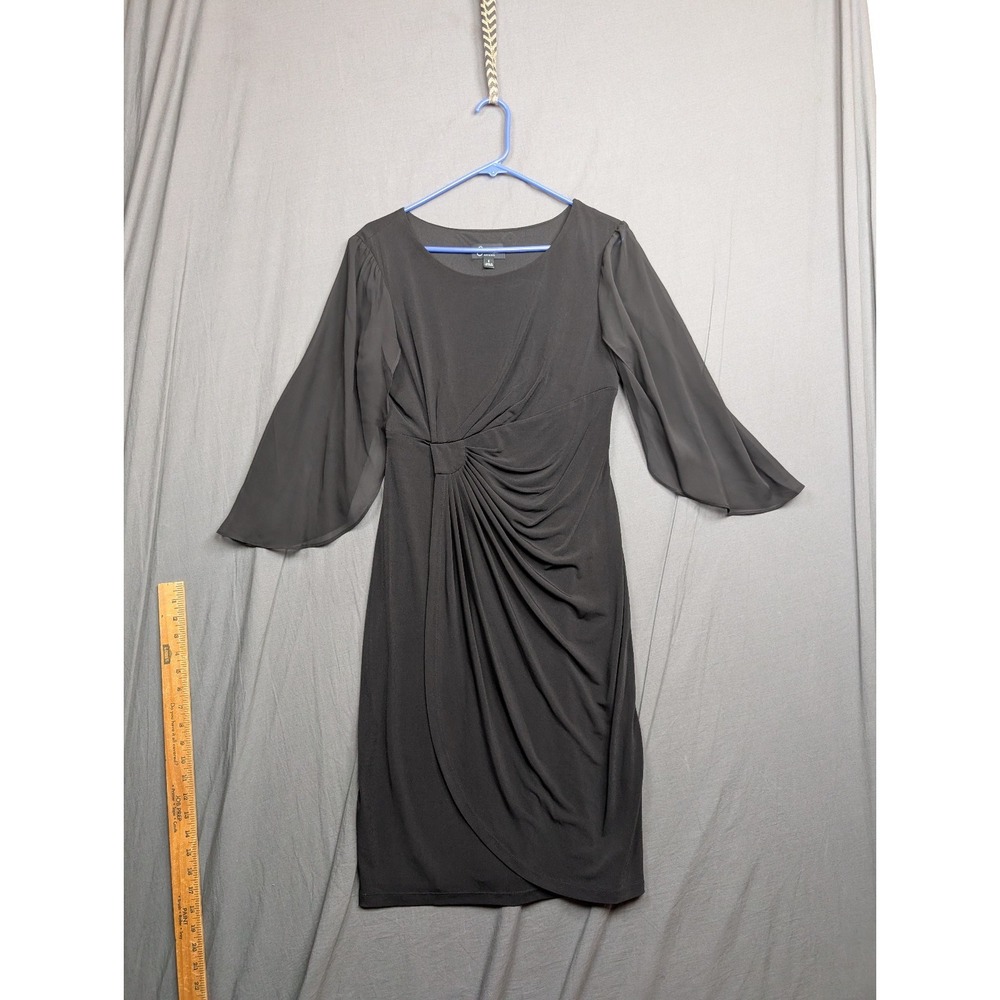 Connected Apparel Womens Black Dress Size 8